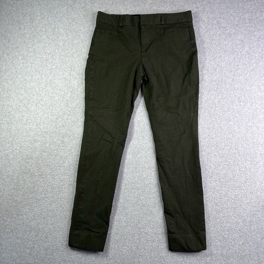Banana Republic Curvy Sloan Slim Pant‎ Women's 0 Flat Front Slacks Mistletoe